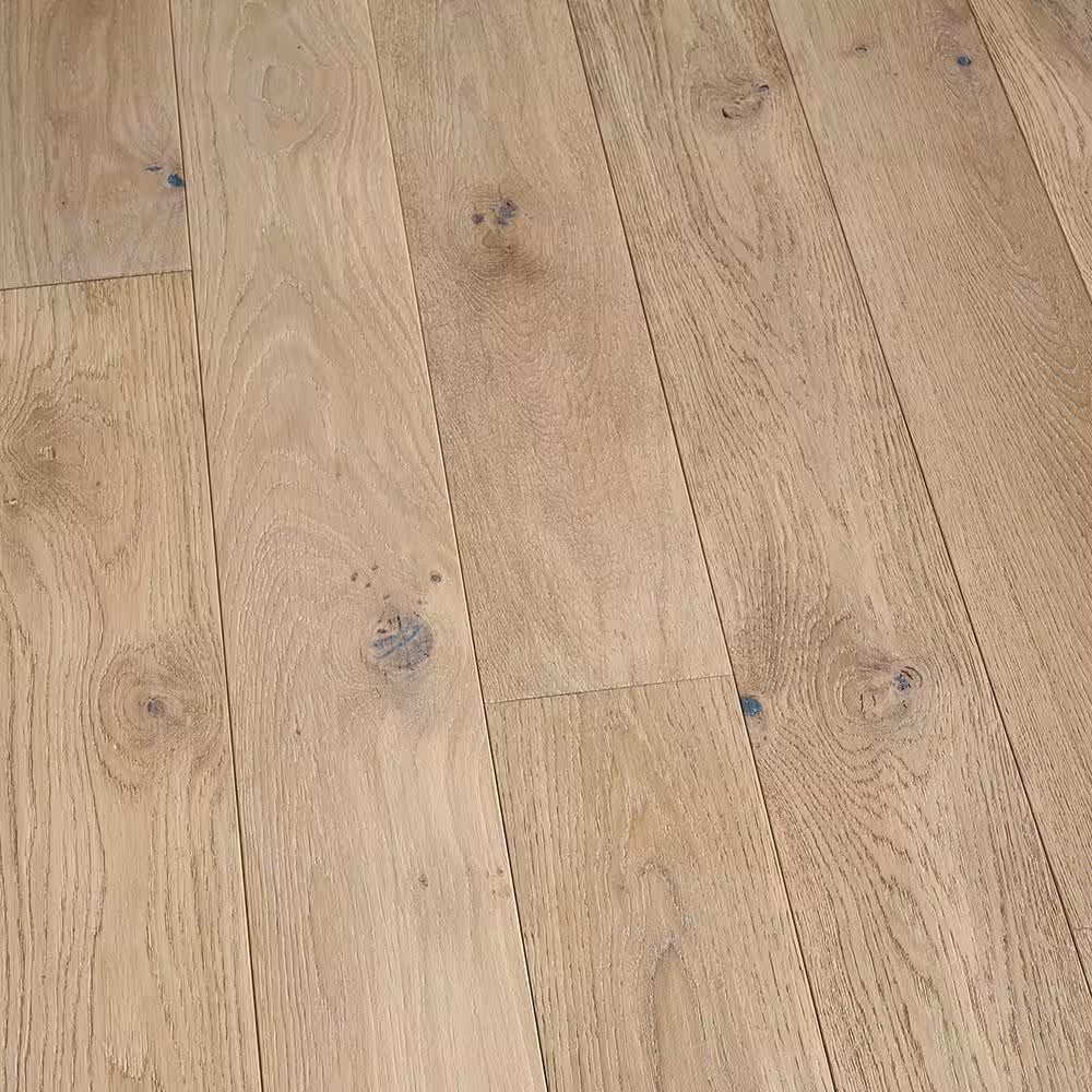 Ladera French Oak 3/4 In. Thick X 5 In. Wide Light Wire Brushed Solid Hardwood F