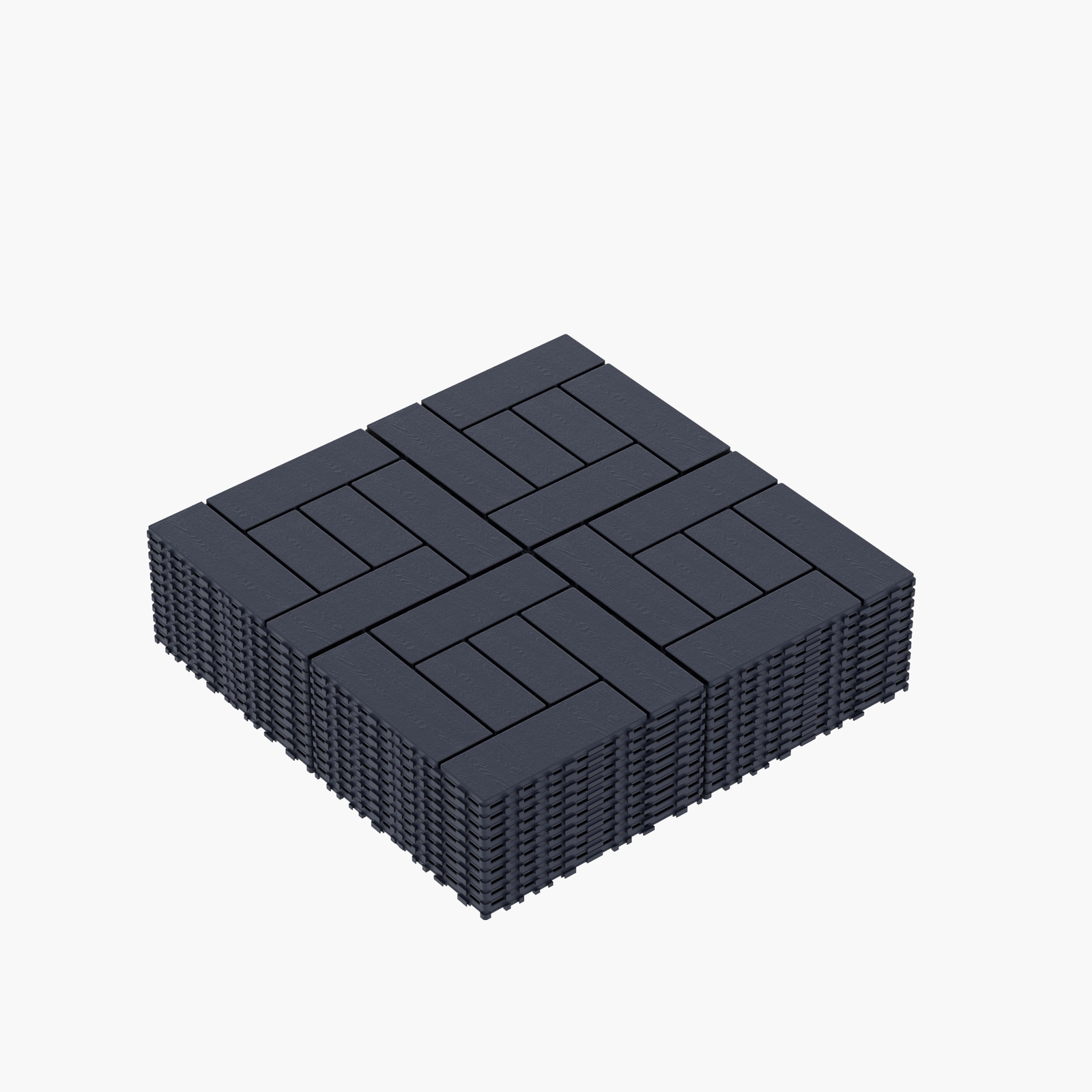44 Pcs Interlocking Deck Tiles 12″ Patio Flooring Outdoor Tiles For Balcony Gray