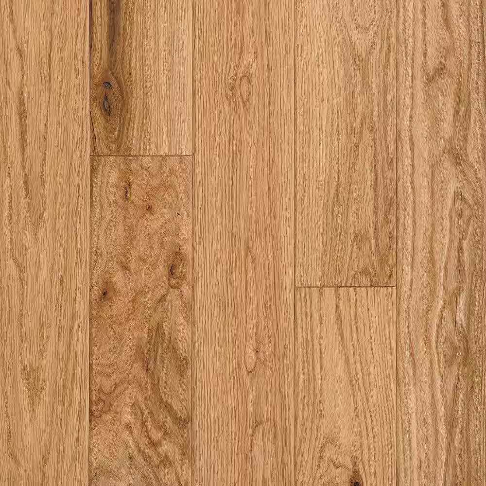 American Vintage Natural Red Oak 3/4 In. T X 5 In. W Scraped Solid Hardwood Floo
