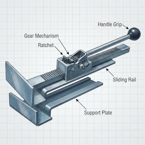 Hardwood Flooring Jacks 2 Pack – Positioning Tool for Easy Installation & Alignm