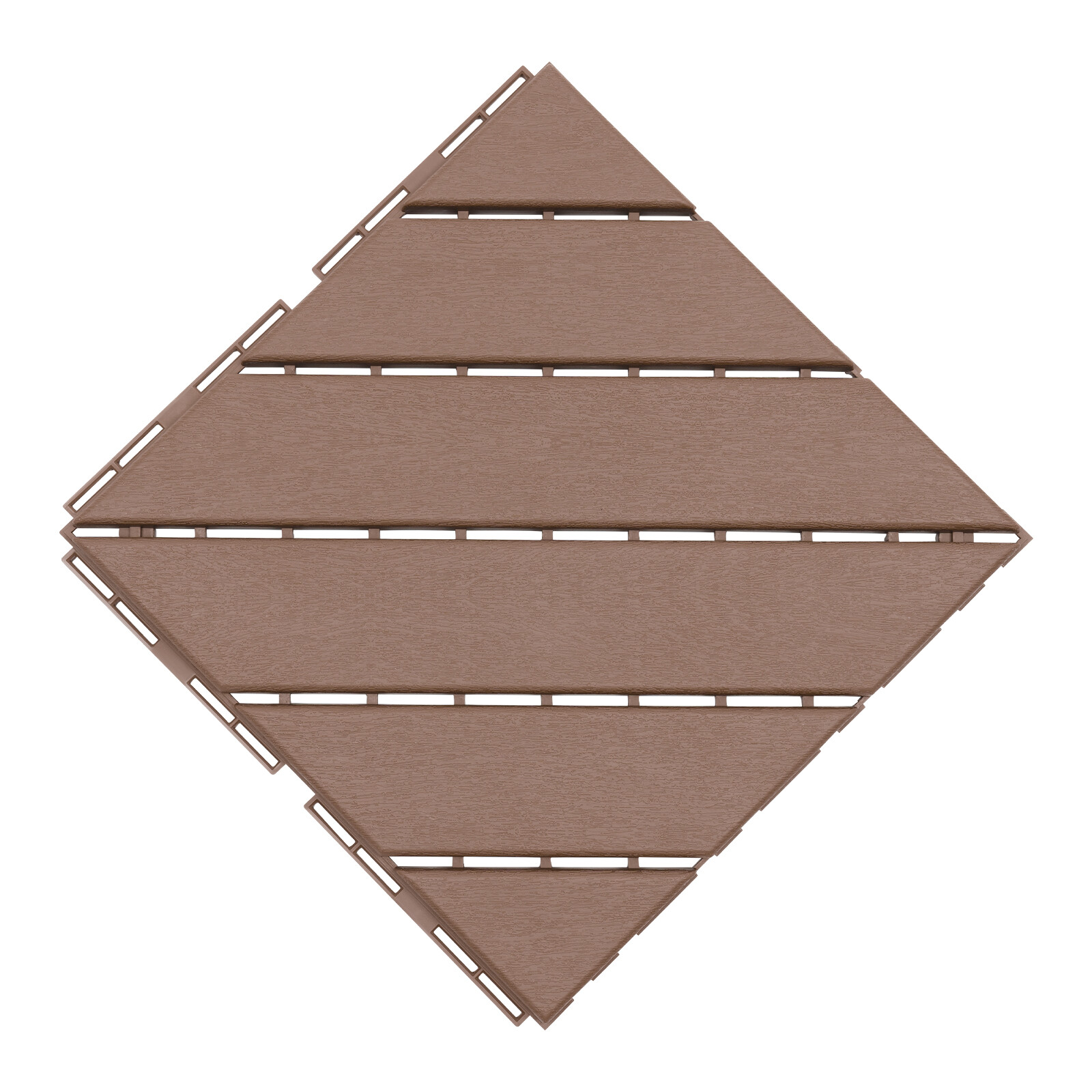 27 PACK Plastic Interlocking Deck Tiles Outdoor Patio Flooring Coffee 12″x12″.