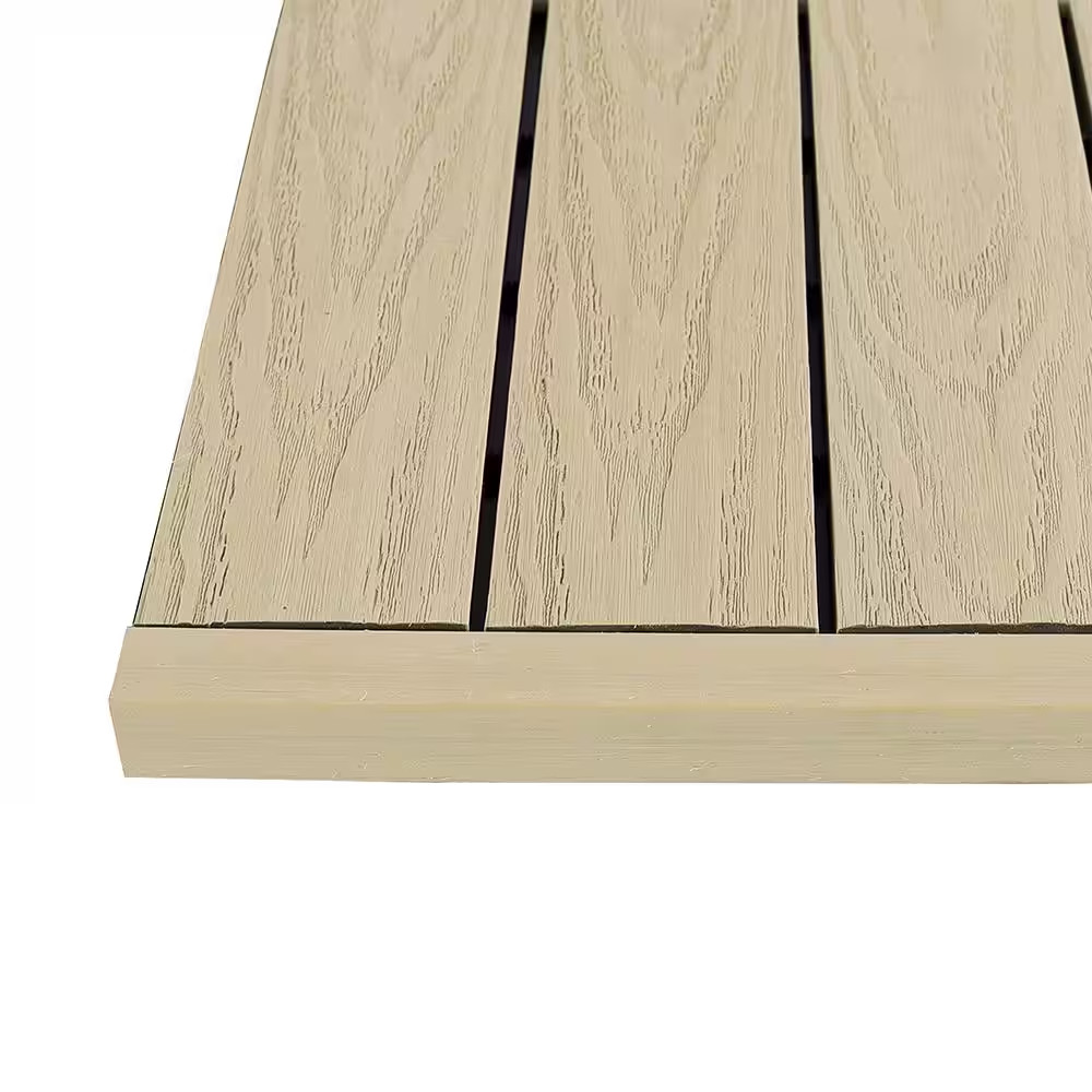 1/12 Ft. X 1 Ft. Quick Deck Composite Deck Tile Straight Trim in Japanese Cedar
