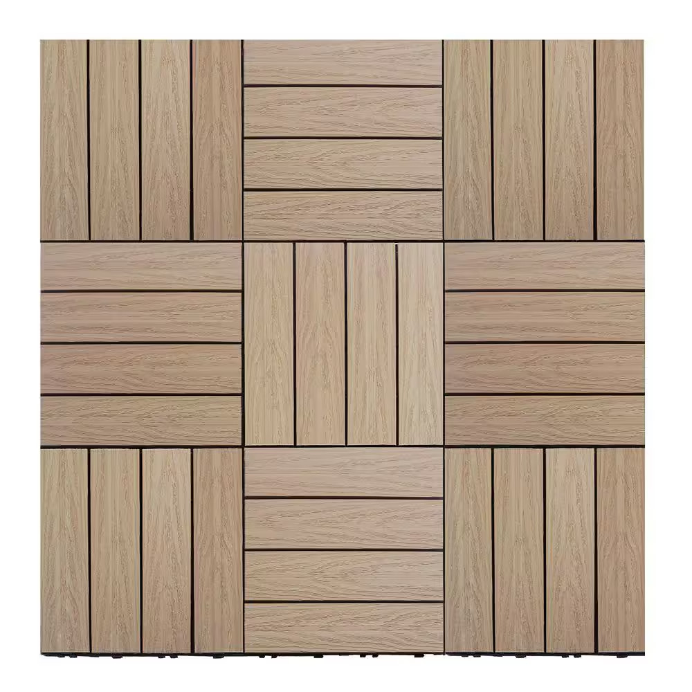 Ultrashield Naturale 1 Ft. X 1 Ft. Quick Deck Outdoor Composite Deck Tile in Can