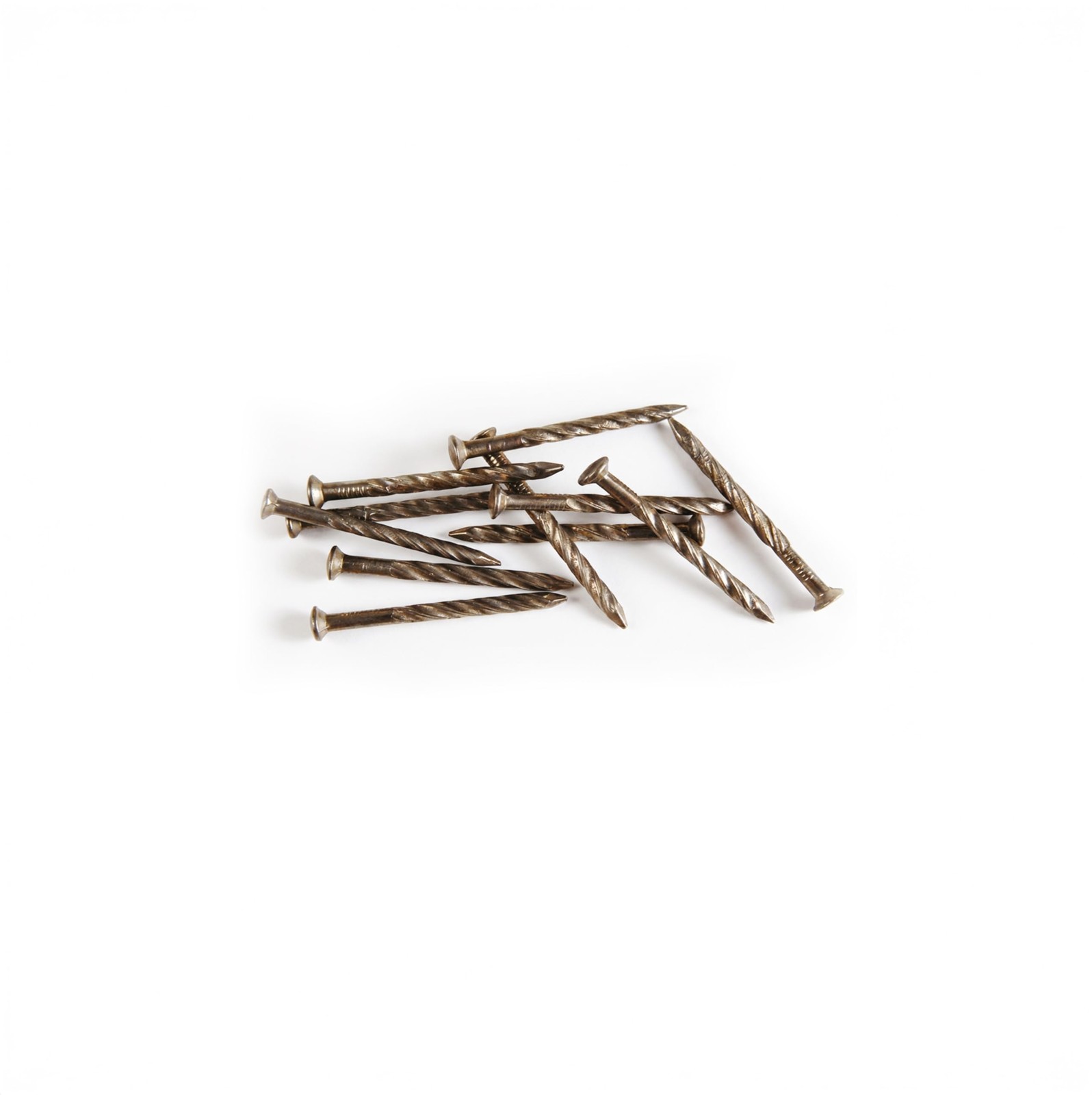 MD Building Floor Metal Screw Nails, Pewter, 1-1/4in, 1lb Pack