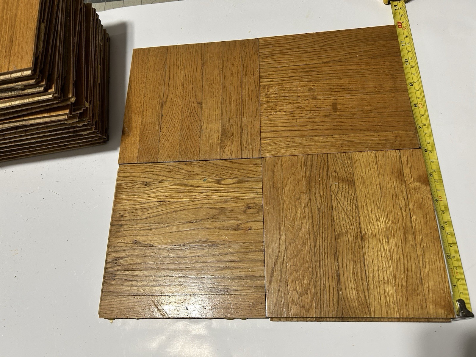 Solid Oak Parquet Flooring 6×6 20 Tiles 5 Sq Ft Reclaimed Hardwood Lot
