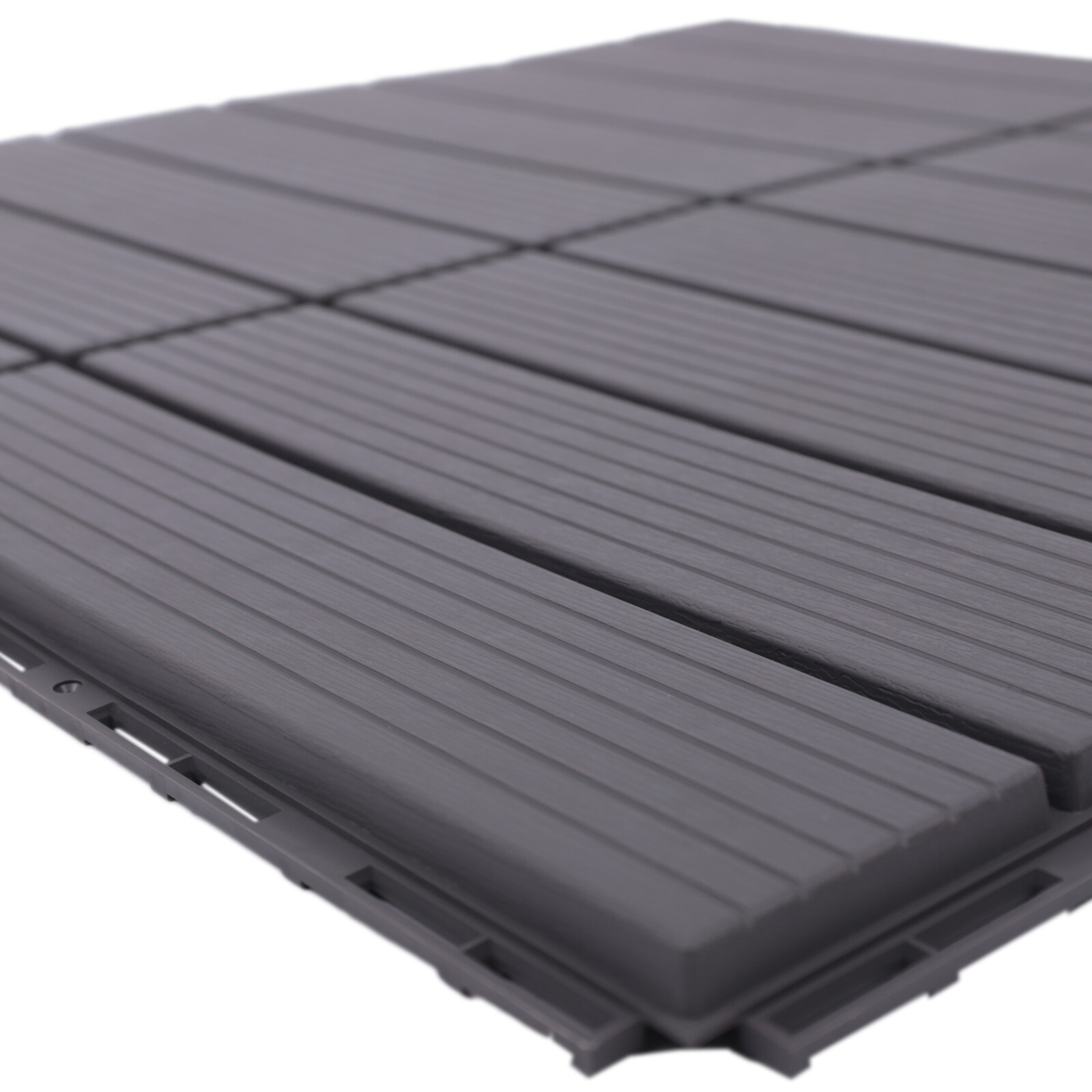 22PCS 12”x12” Interlocking Decking Tiles Plastic Composite Patio Deck Tiles