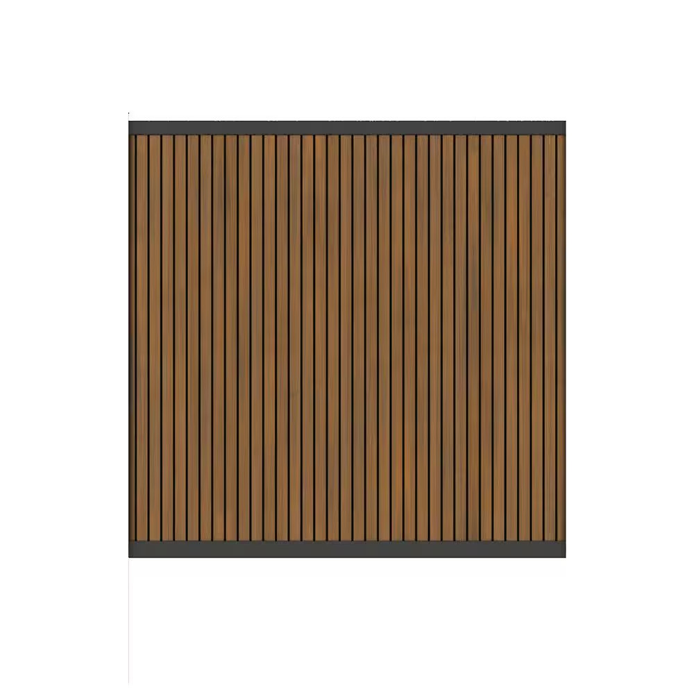 Ultraeasy 6 Ft. X 6 Ft. Peruvian Teak Composite European Style Vertical Fence Pa