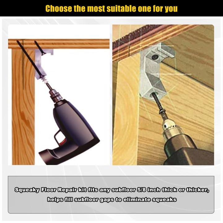 CNQLIS Squeaky Wood Relief Floor Repair Kit Can be Safely Used on Any 5/8 inc