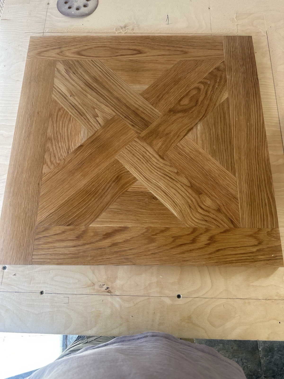 Vintage Bruce Hardwood Floors Solid Oak Square Clairmont L-33 Desert Brown 5/16”
