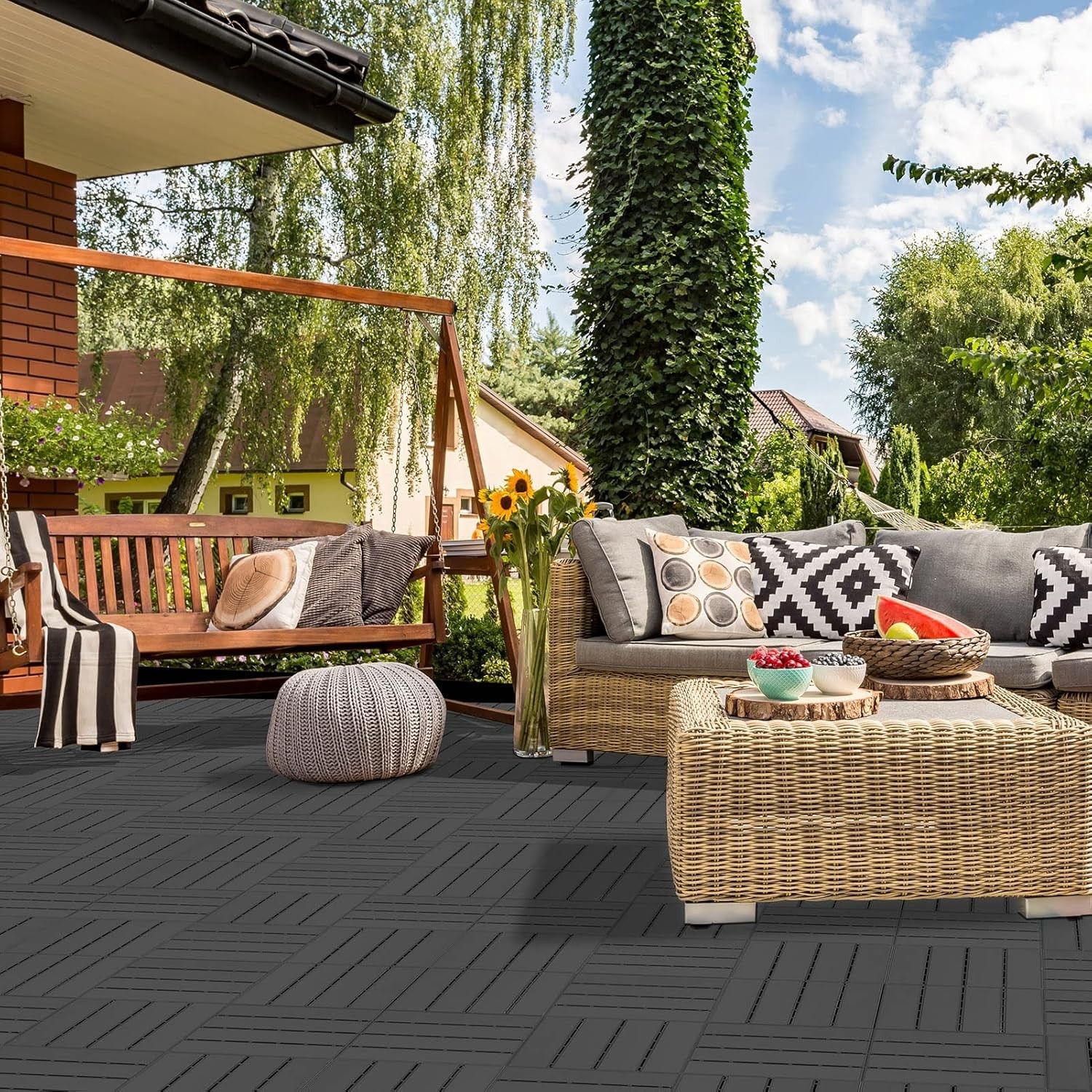 Lightweight Waterproof Interlocking Deck Tiles – Easy Outdoor Flooring Solution