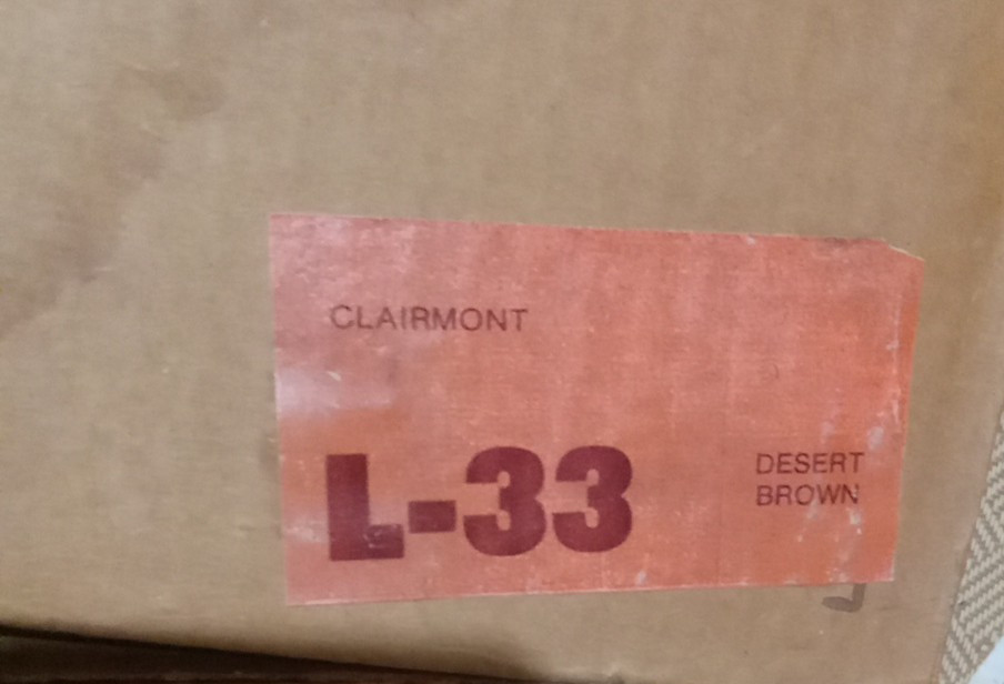 Vintage Bruce Hardwood Floors Solid Oak Square Clairmont L-33 Desert Brown 5/16”