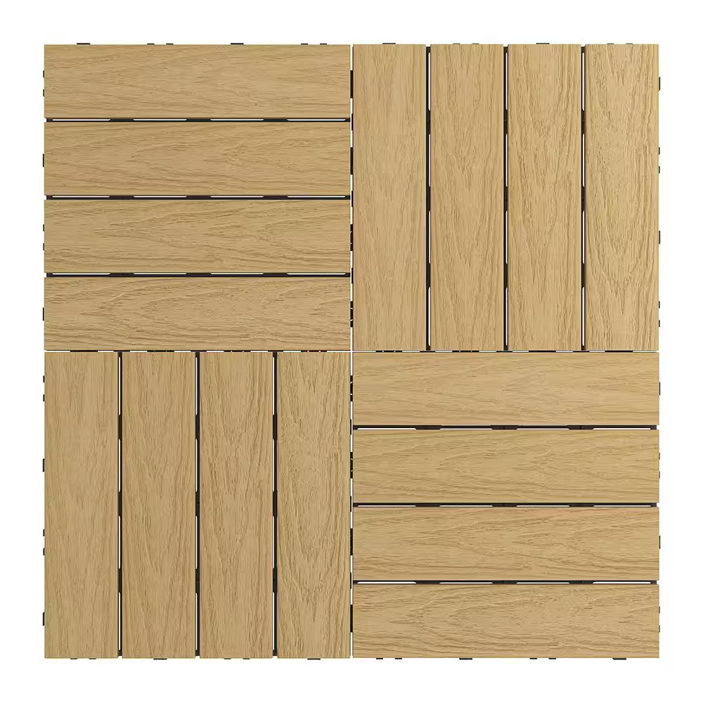 Ultrashield Naturale 1 Ft. X 1 Ft. Quick Deck Composite Outdoor Deck Tile in Aus