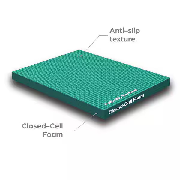 Multi-Purpose 24 in. x 24 in. Interlocking Multi-Color Foam Flooring Recyclamat