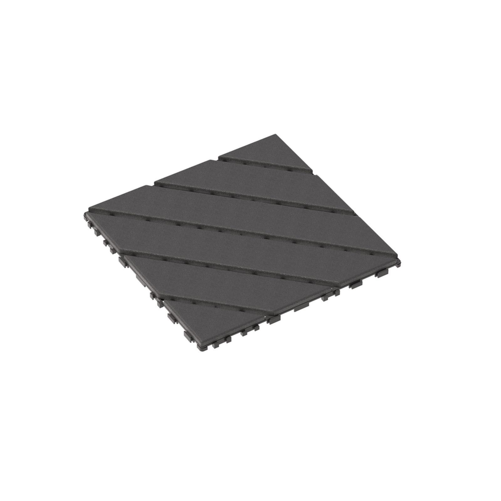 12×12 Grey Interlocking Deck Tiles, Waterproof & All-Weather Outdoor Flooring,
