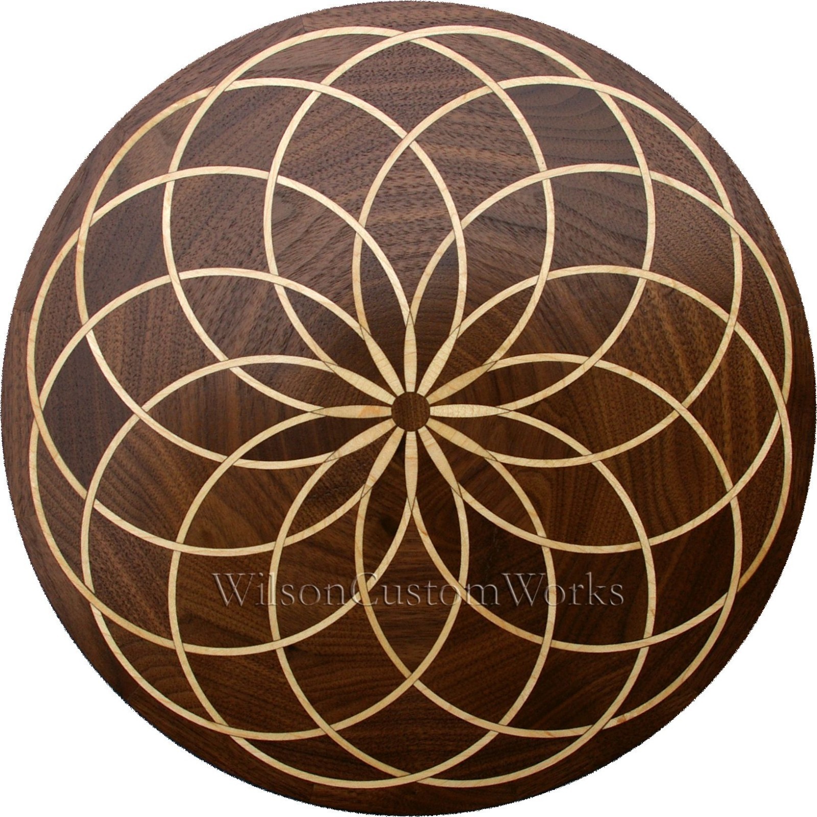 30″ Wood Floor Medallion Inlay 145 Piece Spyro Loop kit DIY Flooring Table Box
