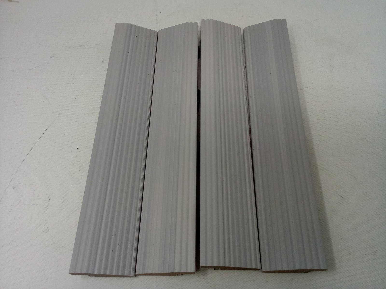 NewTechWood US-QD-SF-ZX-SW 1/6 x 1 Ft. deck tile straight trim smoke white