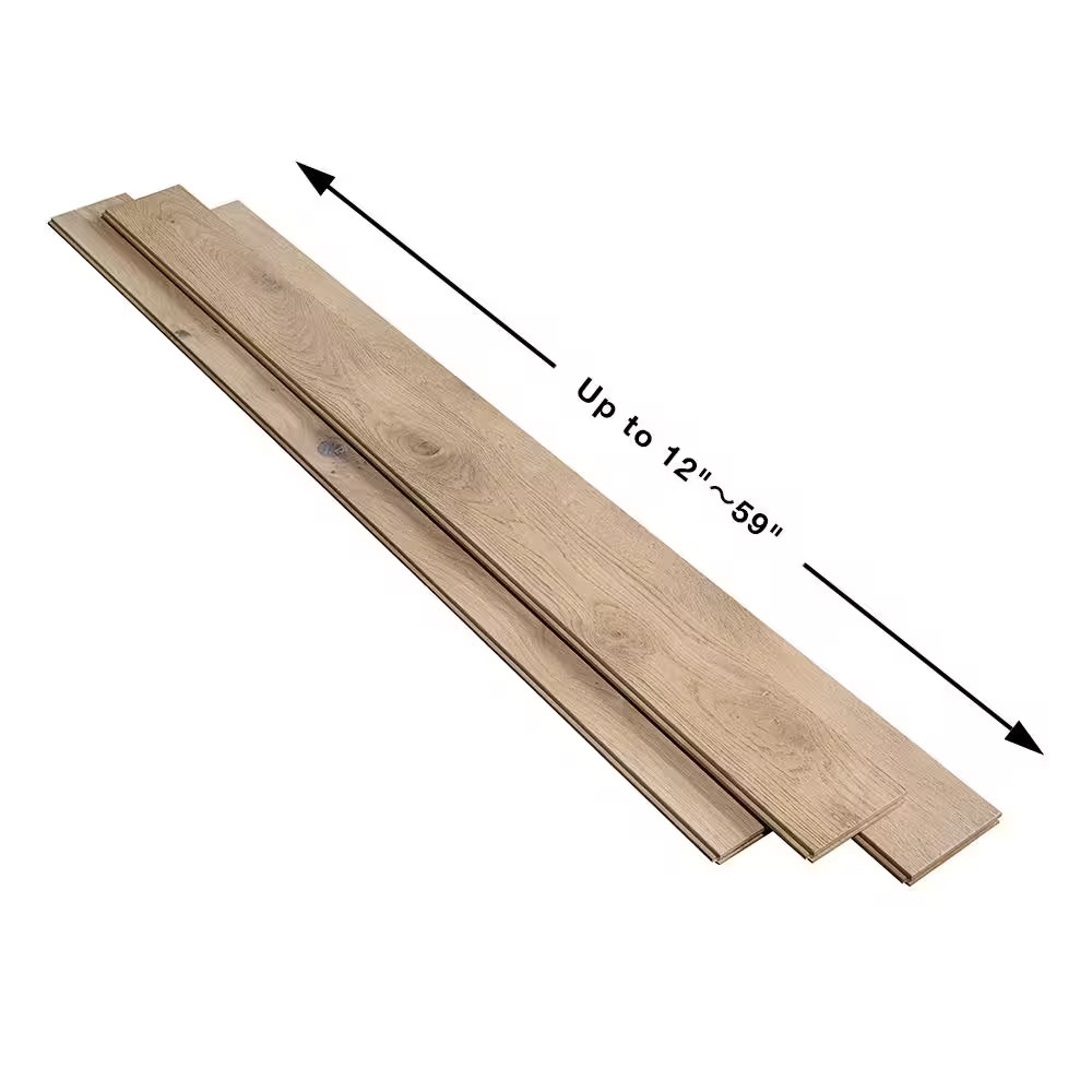Ladera French Oak 3/4 In. Thick X 5 In. Wide Light Wire Brushed Solid Hardwood F