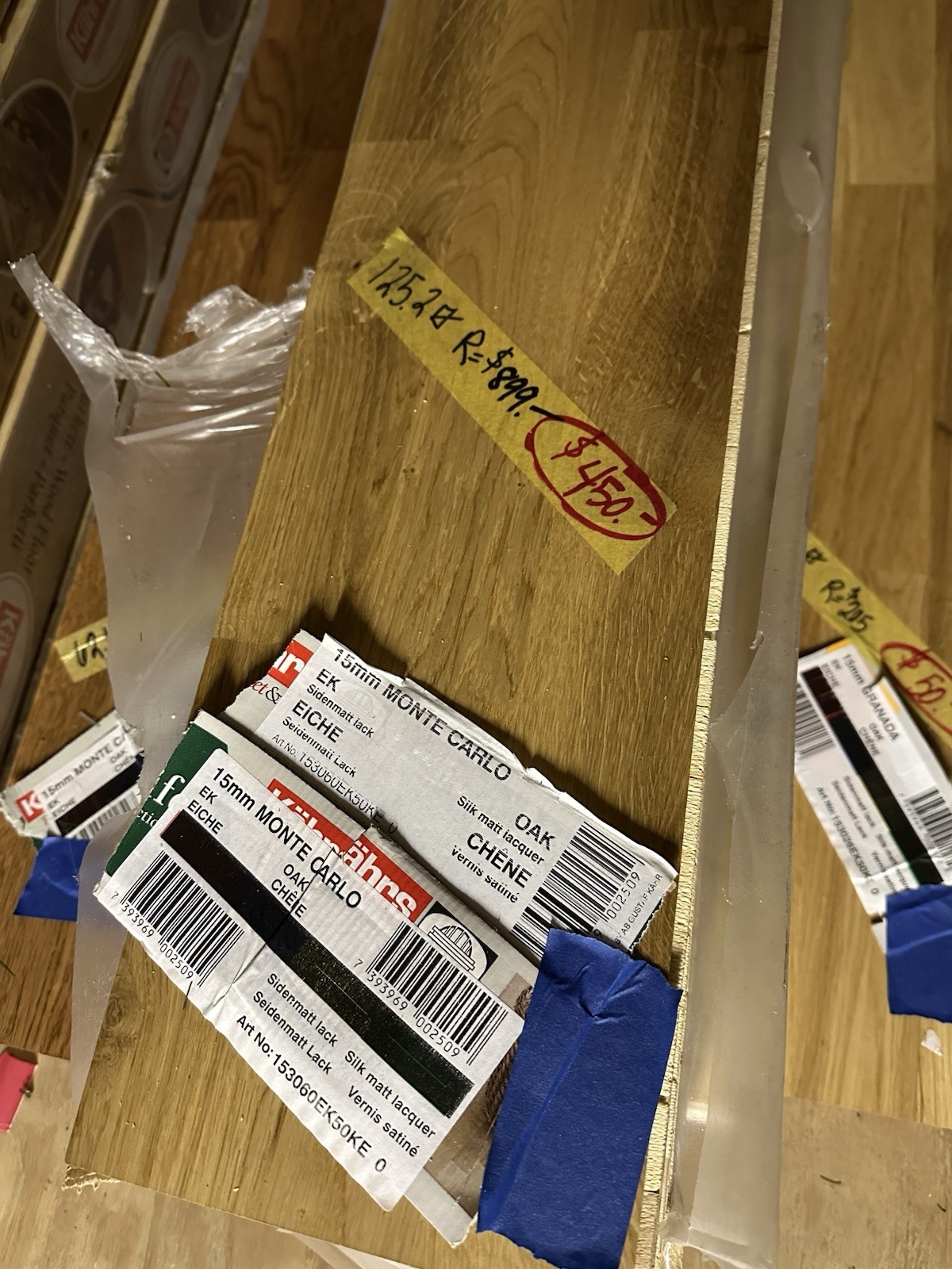 Engineered Hardwood Flooring, 125.2 Sq Ft Of Kahrs Monte Carlo Oak