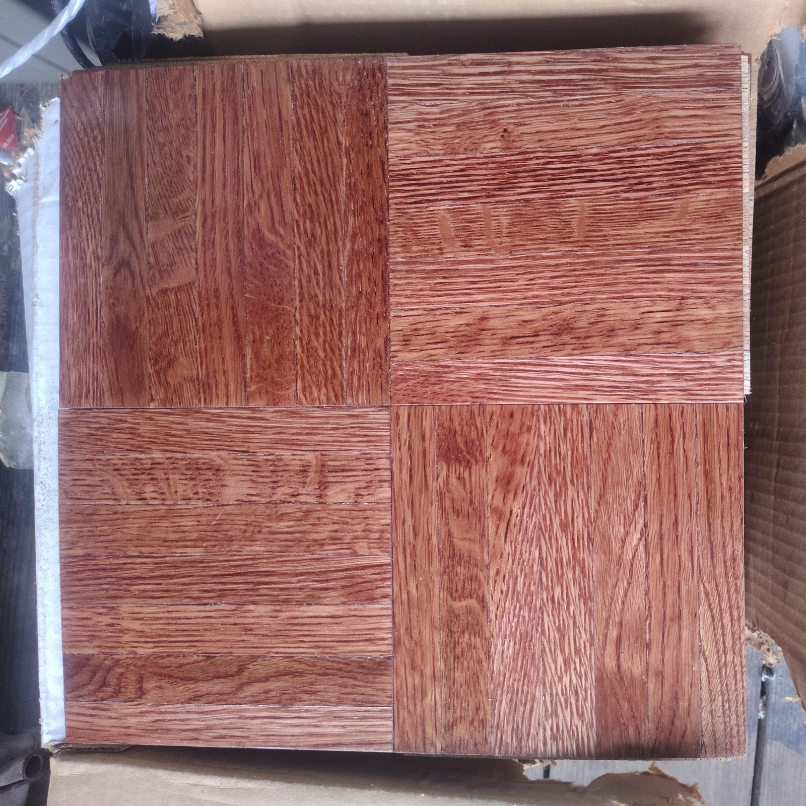 Armstrong Hardwood Parquet Cocoa Bean 12″x12″ Oak Dark Brown 25 SQ FT.