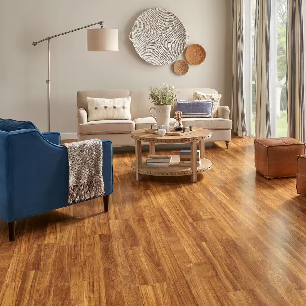 XP Groveport Hickory 10 Mm T X 7.4 In. W Water Resistant Laminate Wood Flooring