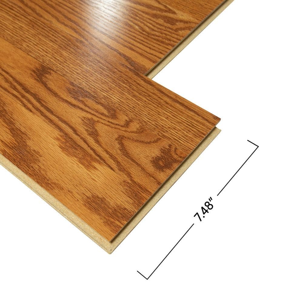 XP Anndel Oak 10 mm T x 7.4 in. W Water Resistant Laminate Wood Flooring (19.63