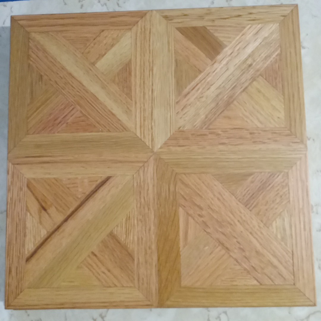 Vintage Bruce Hardwood Floors Solid Oak Square Clairmont L-33 Desert Brown 5/16”
