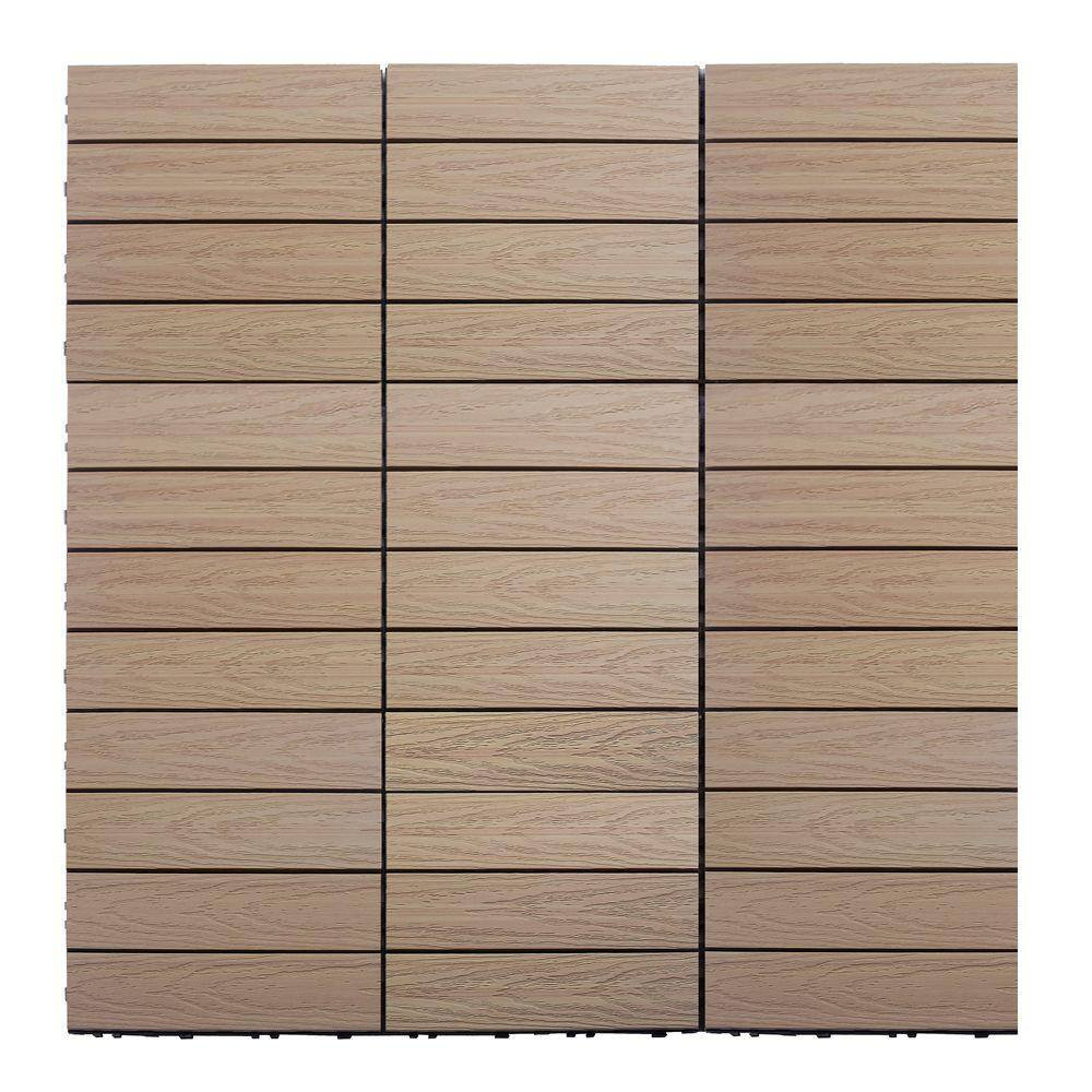 Ultrashield Naturale 1 Ft. X 1 Ft. Quick Deck Outdoor Composite Deck Tile in Can