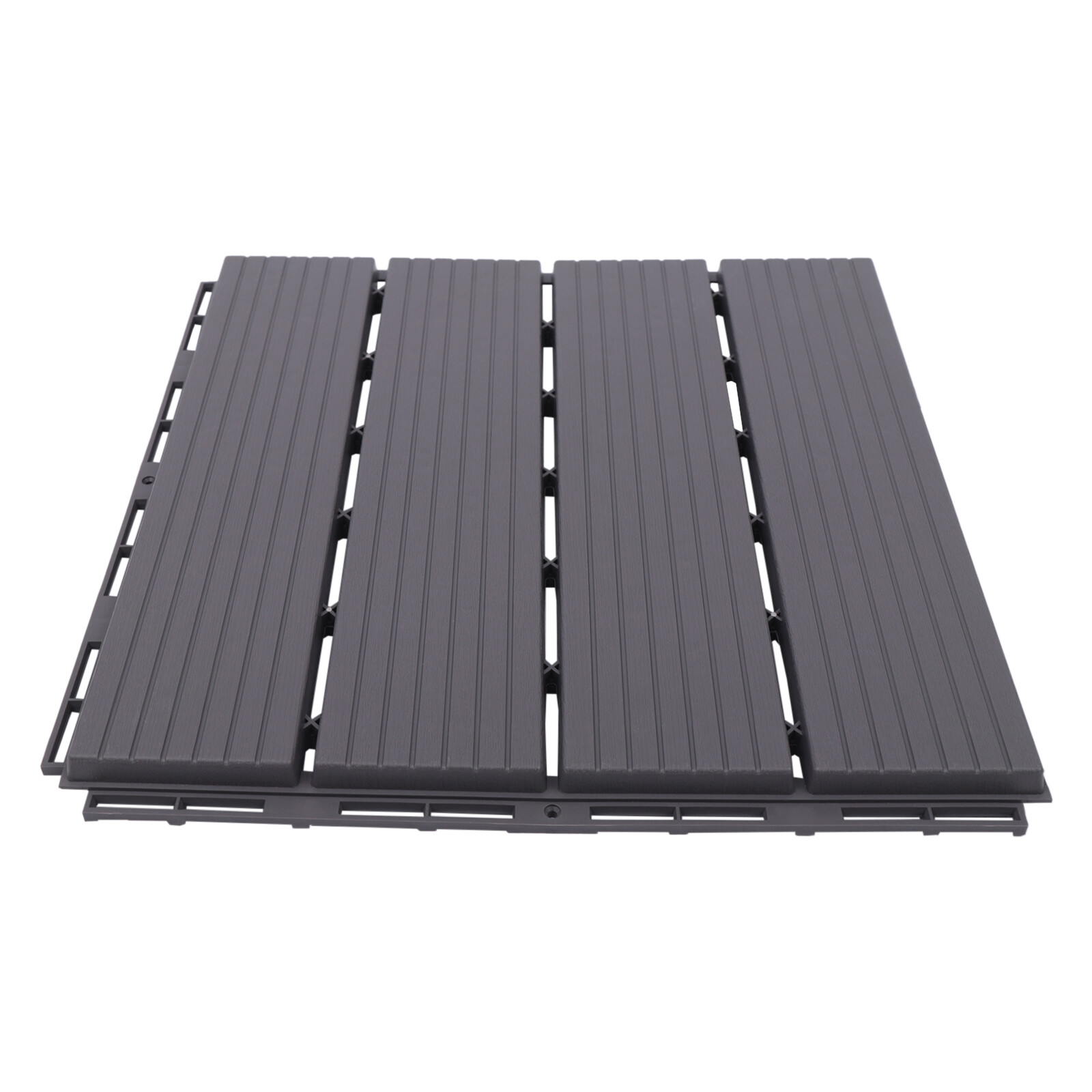 22PCS 12”x12” Interlocking Decking Tiles Plastic Composite Patio Deck Tiles