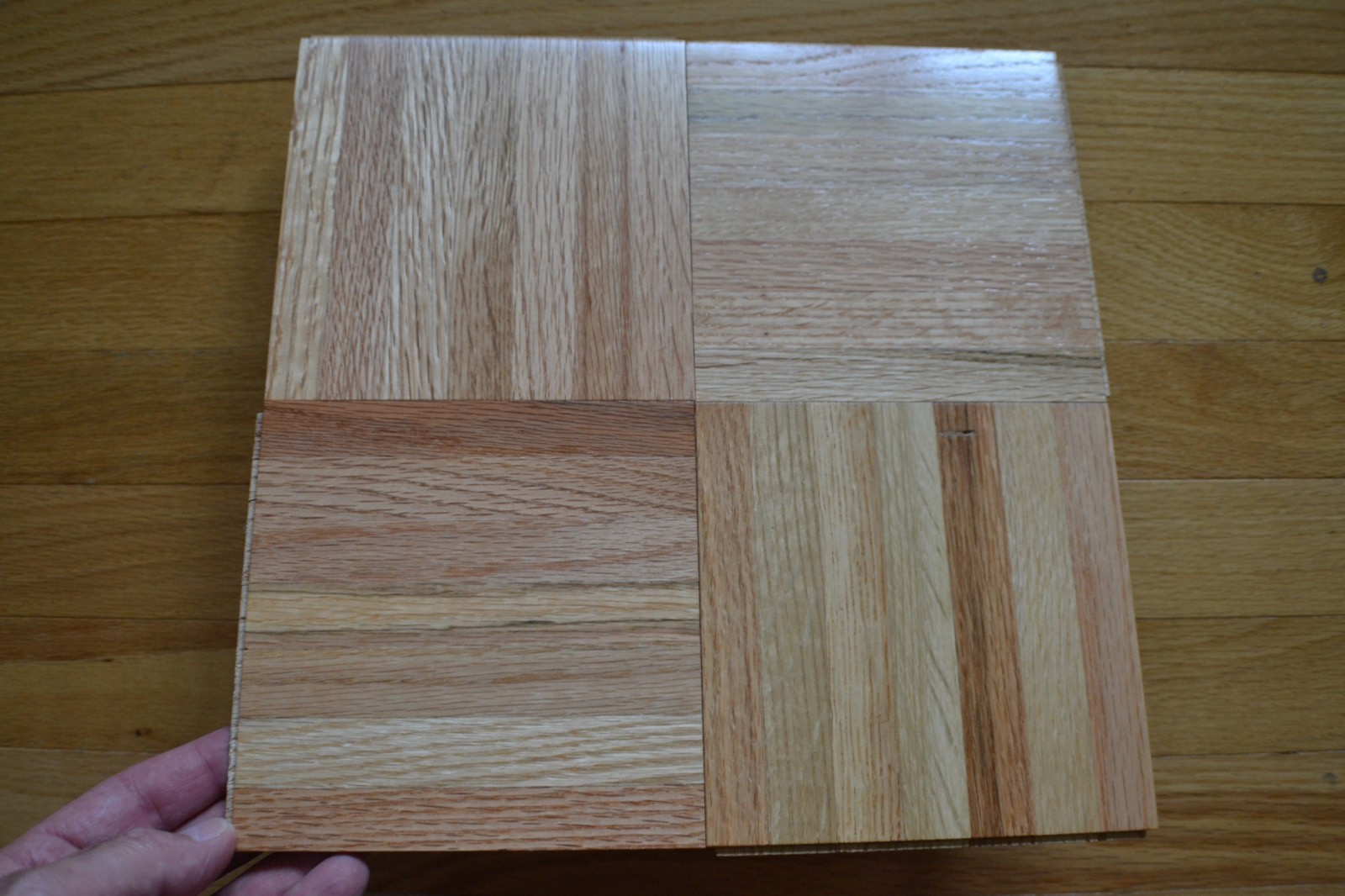 Bruce NOS. AHS-100. Oak Parquet Flooring 10 Sq Ft Box. Desert. (Light Natural)
