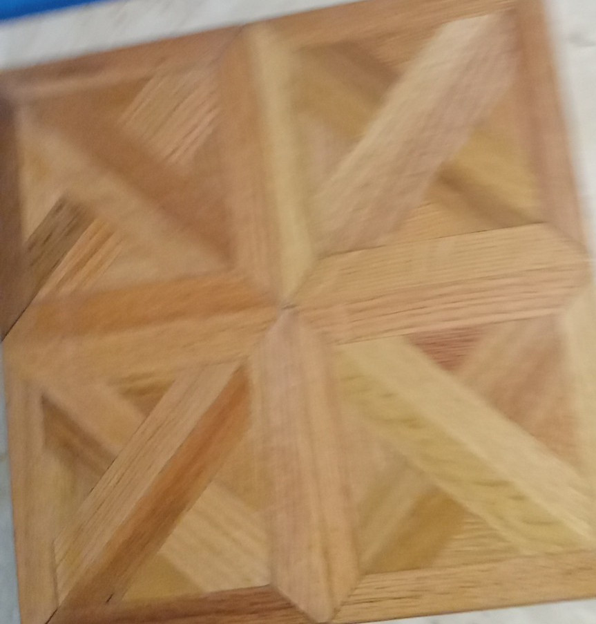 Vintage Bruce Hardwood Floors Solid Oak Square Clairmont L-33 Desert Brown 5/16”