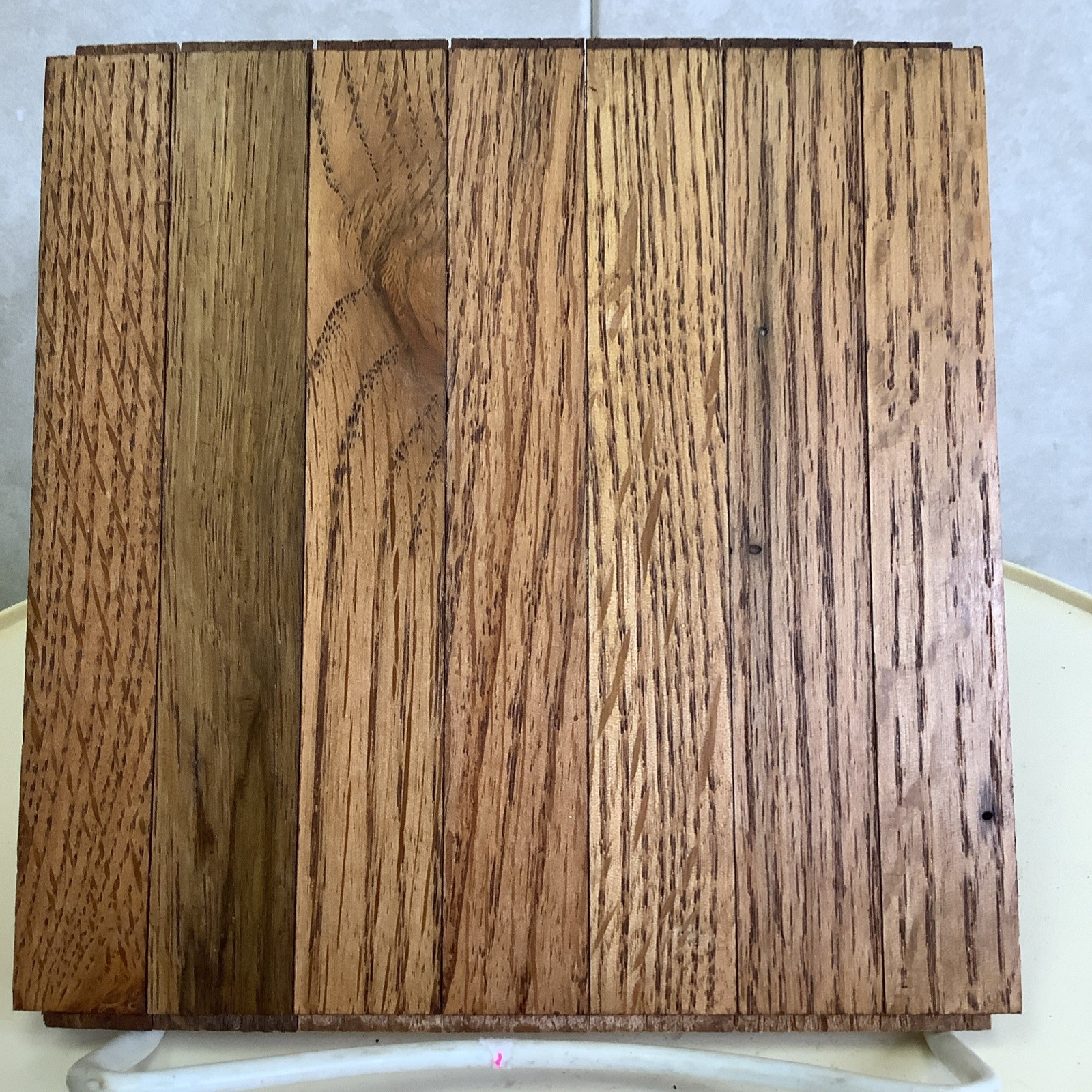 Pearl Solid Oak Parquet Flooring 1 SQ FT 6″ x6″ x 5/16″ Natural Color