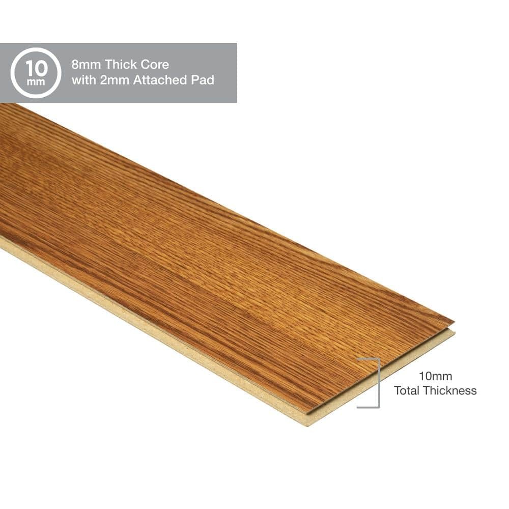 XP Anndel Oak 10 mm T x 7.4 in. W Water Resistant Laminate Wood Flooring (19.63