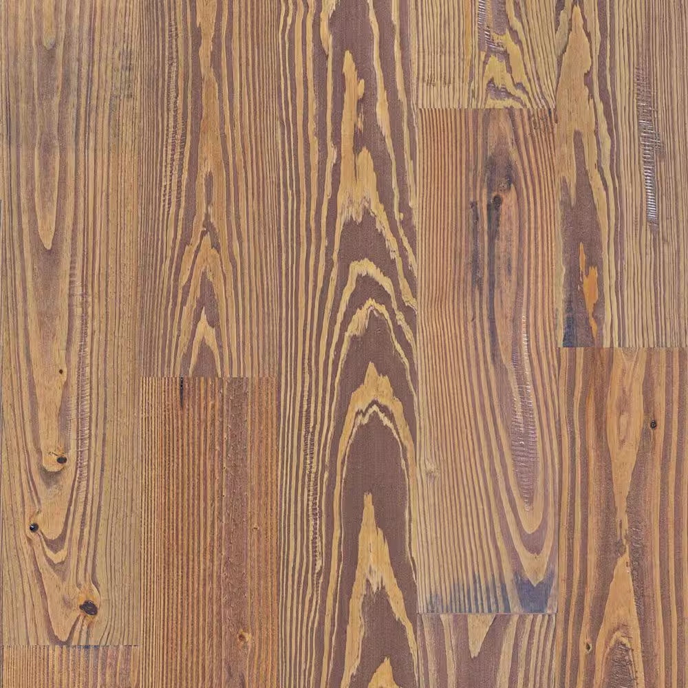 Roasted Pine 3/4 In. T X 5-1/8 In. W Hand Scraped Solid Hardwood Flooring (23.3