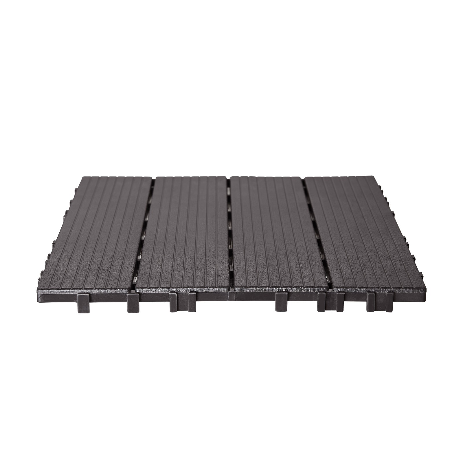 Uimoso Interlocking Deck Tiles 36 Pack 11.6″x11.6″ Waterproof Porch Dark Brown
