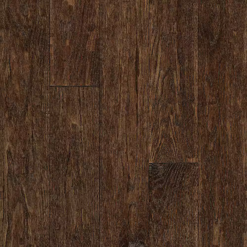 American Vintage Mocha Oak 3/4 In. T X 5 In. W Scraped Solid Hardwood Flooring (