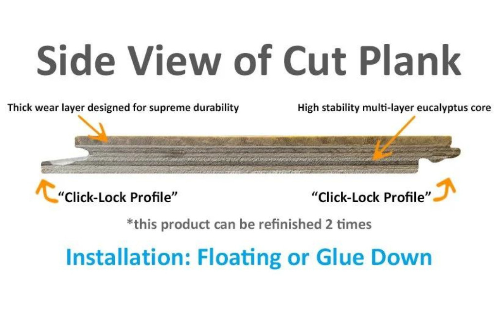 8″ Sample Piece – Ambient® Casablanca XtraWide Click Bamboo Flooring (Sample)