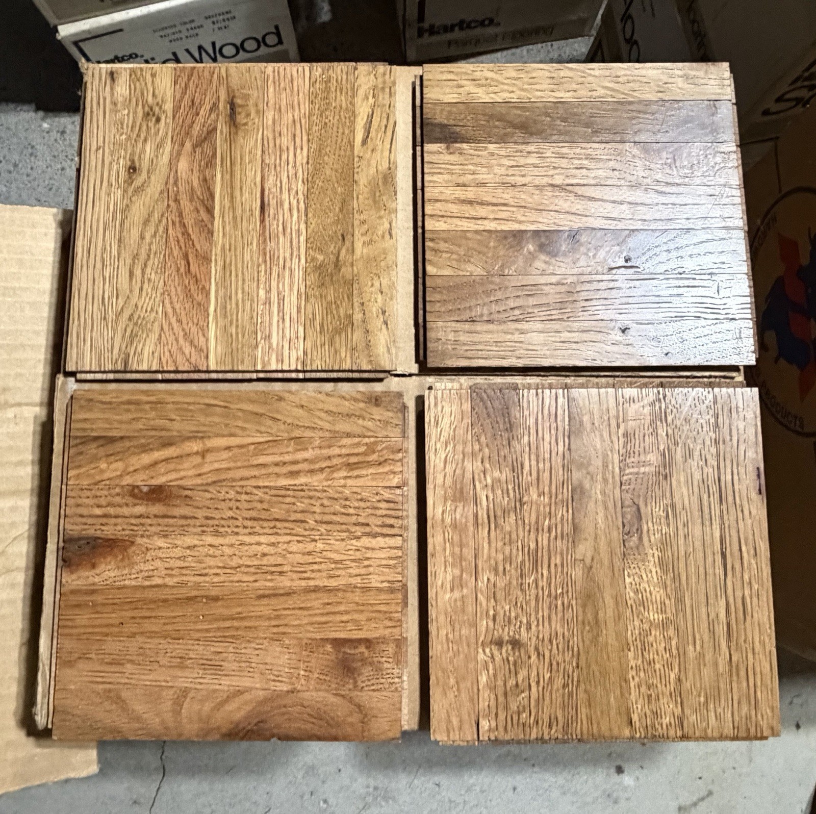 Oak Parquet Flooring COLOR TILE HONEY 6x6x5/16: 20 Tiles (5 Sq Ft)