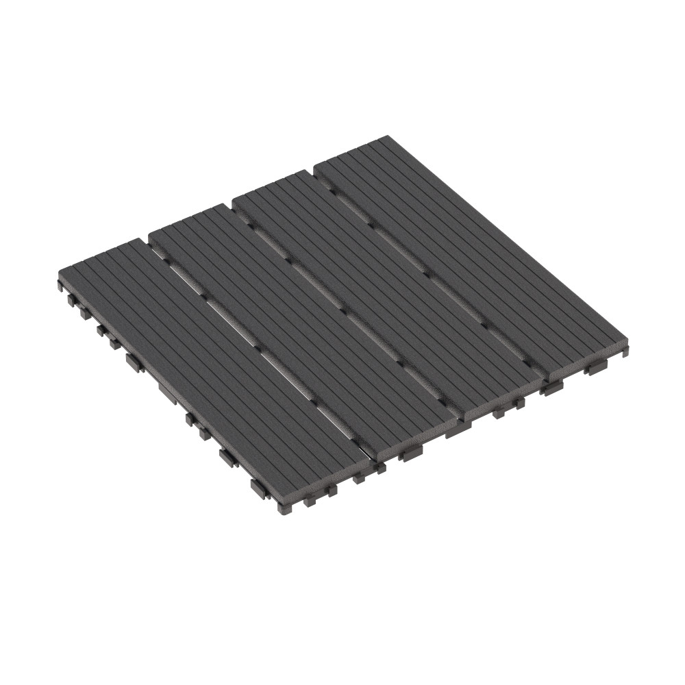 44PC 12″x12″ Interlock Patio Deck Tiles Waterproof Outdoor Flooring Garden Yard