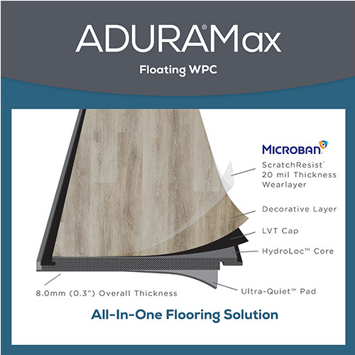 Mannington ADURA® Vinyl Plank APEX / ADURA®Max / APX030 Apex Aspen Frost