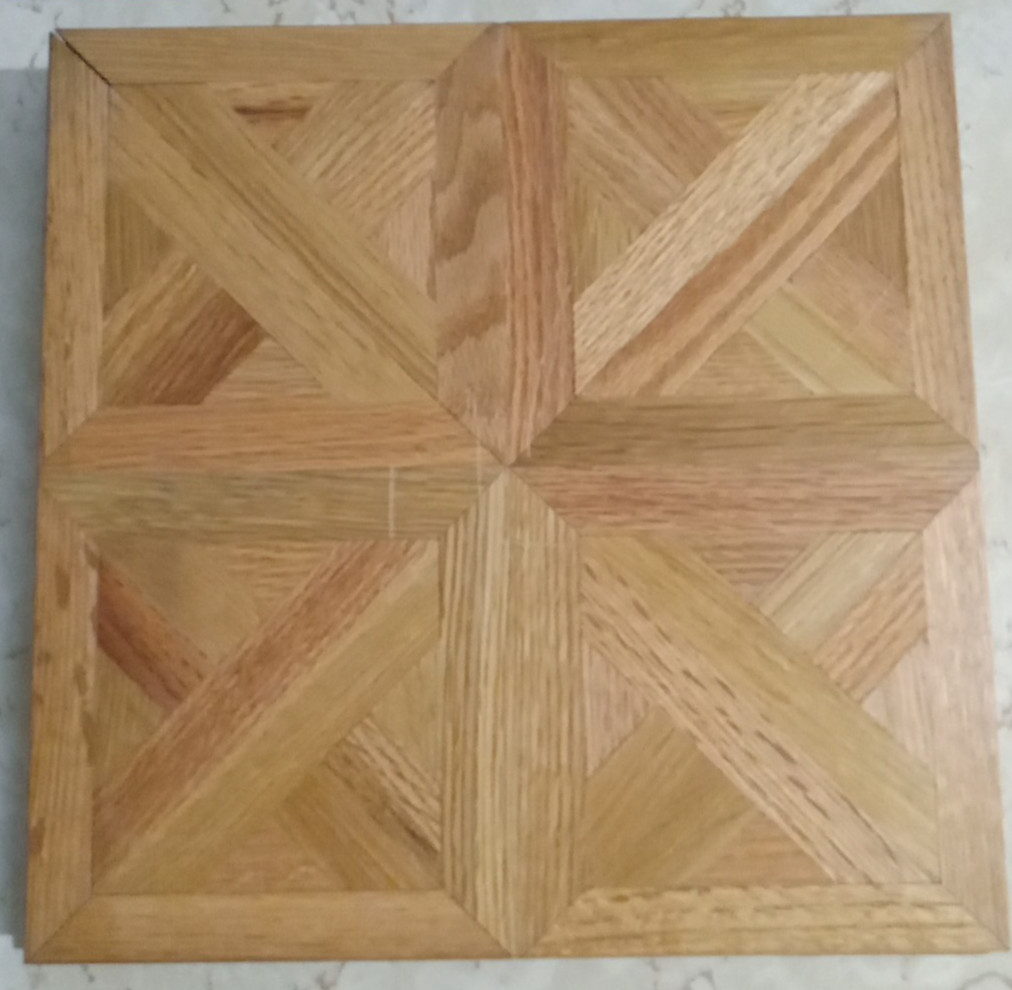 Vintage Bruce Hardwood Floors Solid Oak Square Clairmont L-33 Desert Brown 5/16”