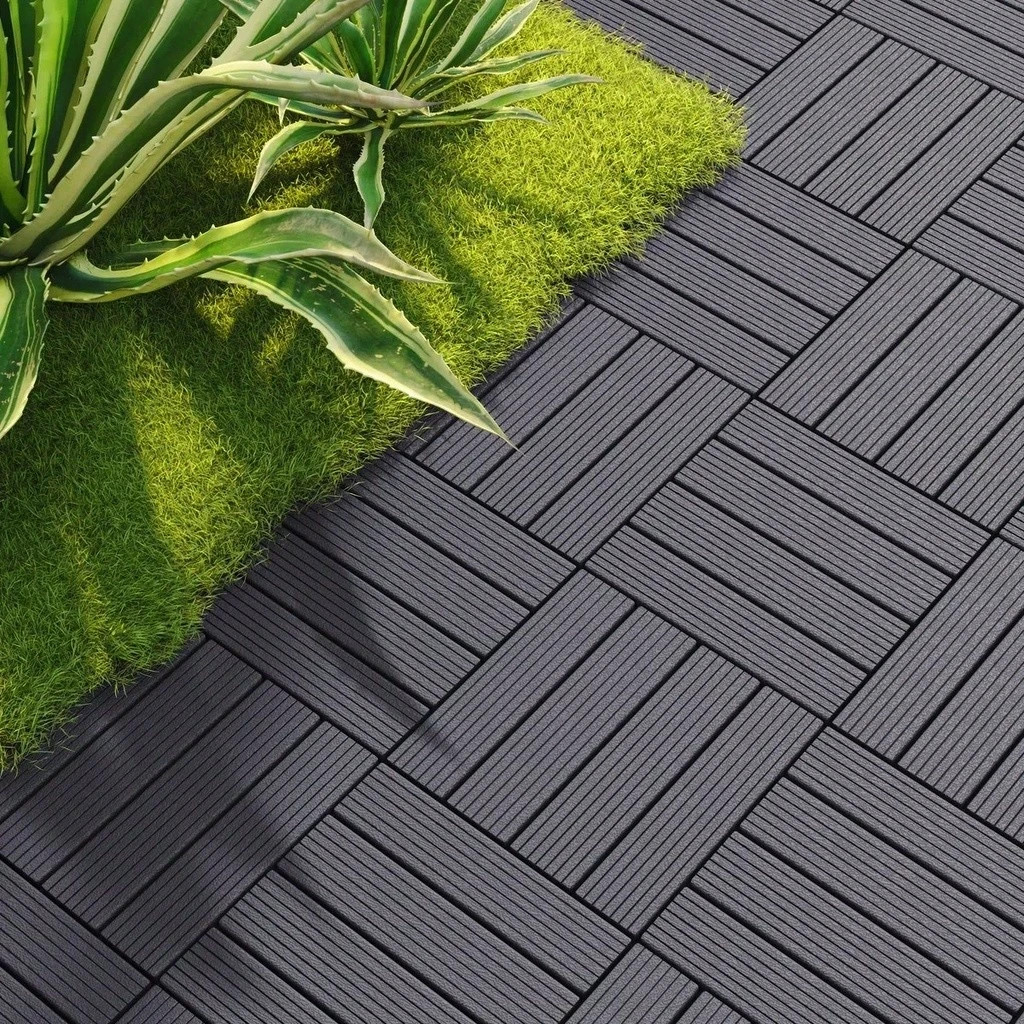 44 Pcs Plastic Interlocking Deck Tiles 12×12 Waterproof Outdoor Patio Floor New