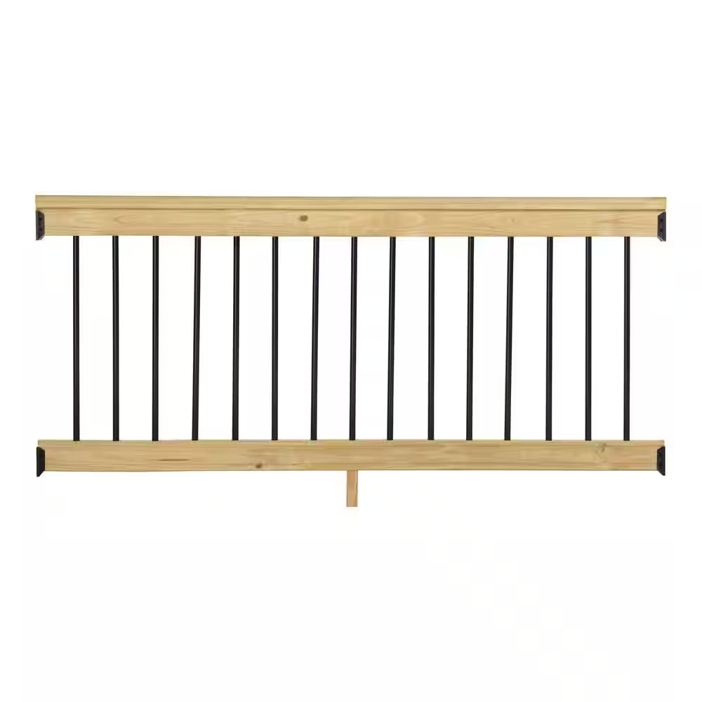 33 In. H X 72 In. W Pressure-Treated Southern Yellow Pine Wood Deck Horizontal R