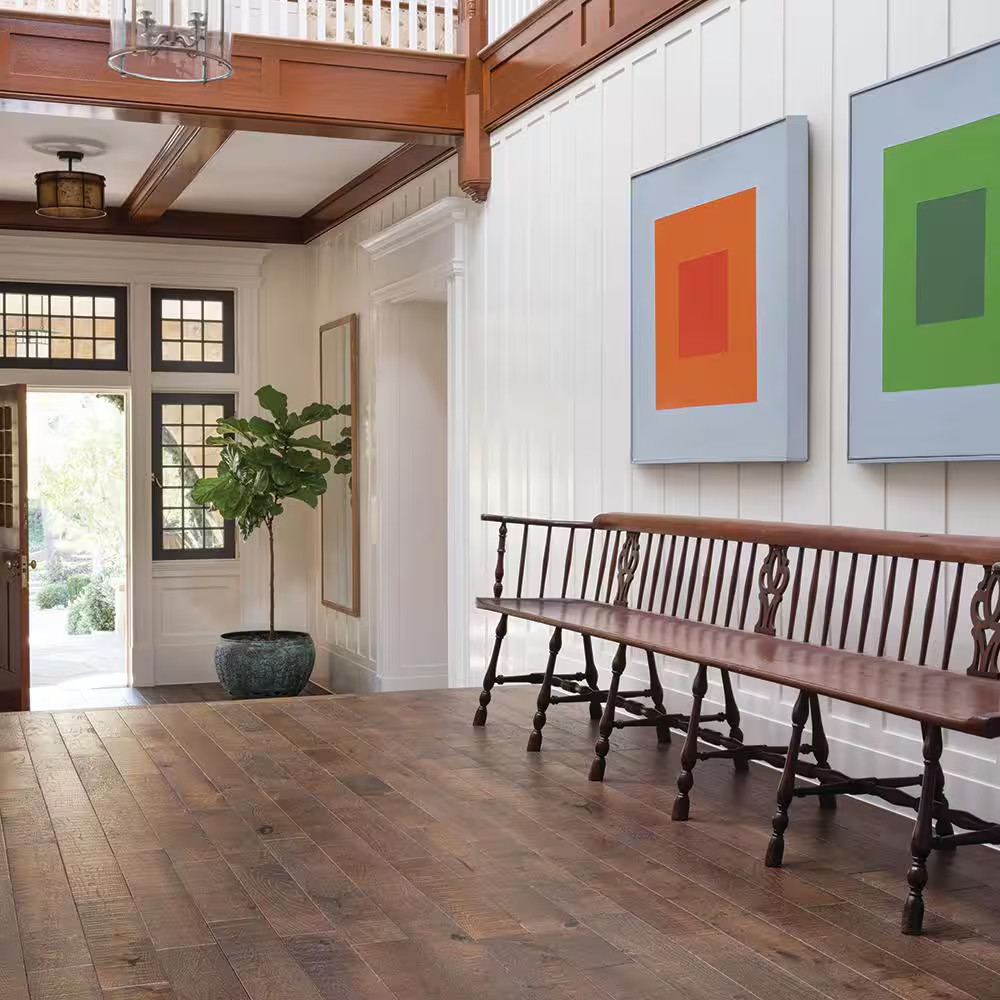 Monterey French Oak 3/4 In. T X 5 In. W Distressed Solid Hardwood Flooring (22.6