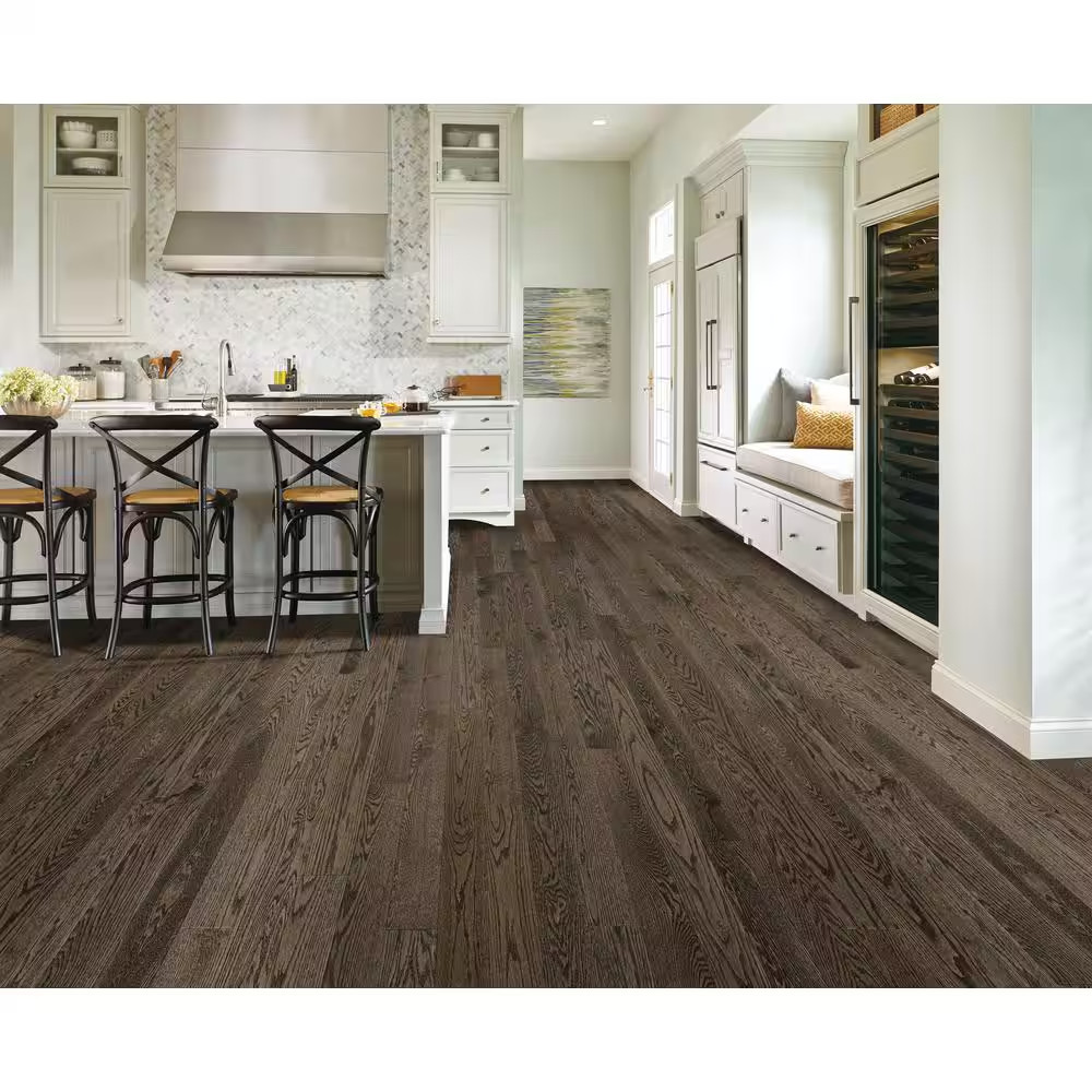 American Originals Coastal Gray Oak 3/4 In. T X 2-1/4 In. W Smooth Solid Hard…