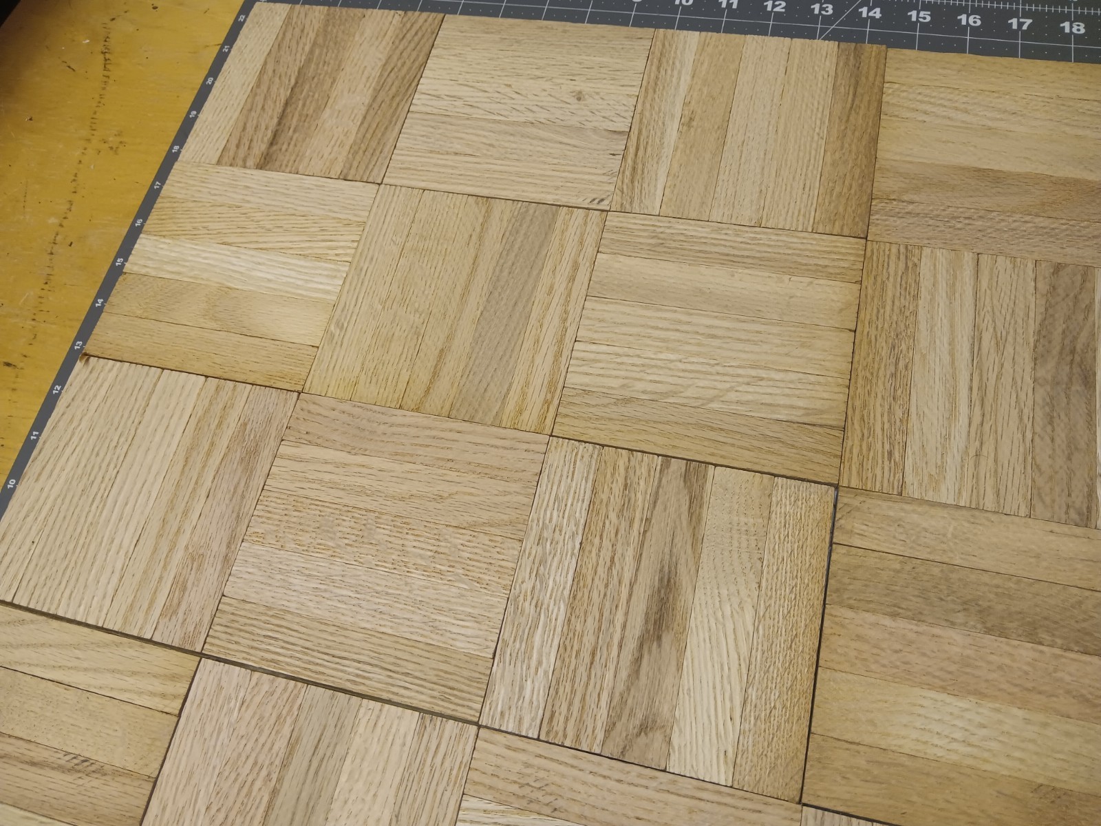 80 fingers of Harris Bondwood TARKETT Red Oak Unfinished Parquet Floor N.O.S.
