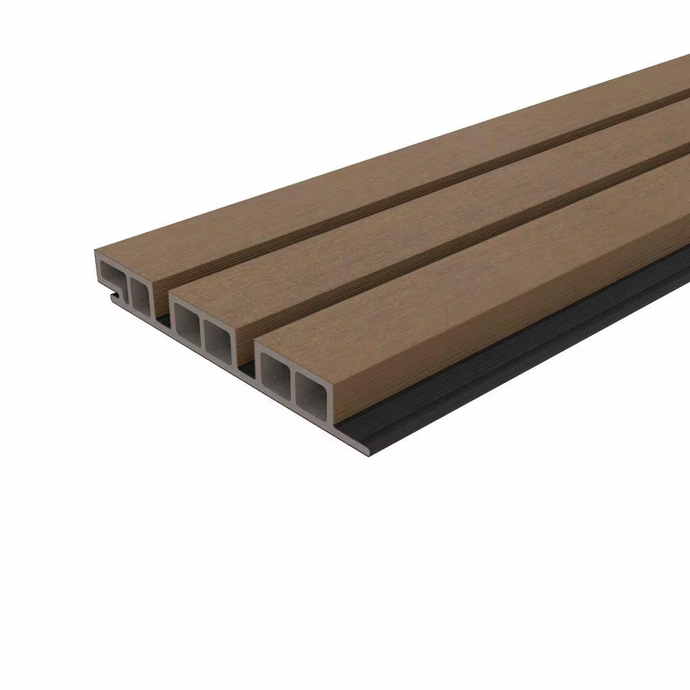 European Siding Belgium Style Noir 7.7 In. X 96 In. Peruvian Teak Composite Lap