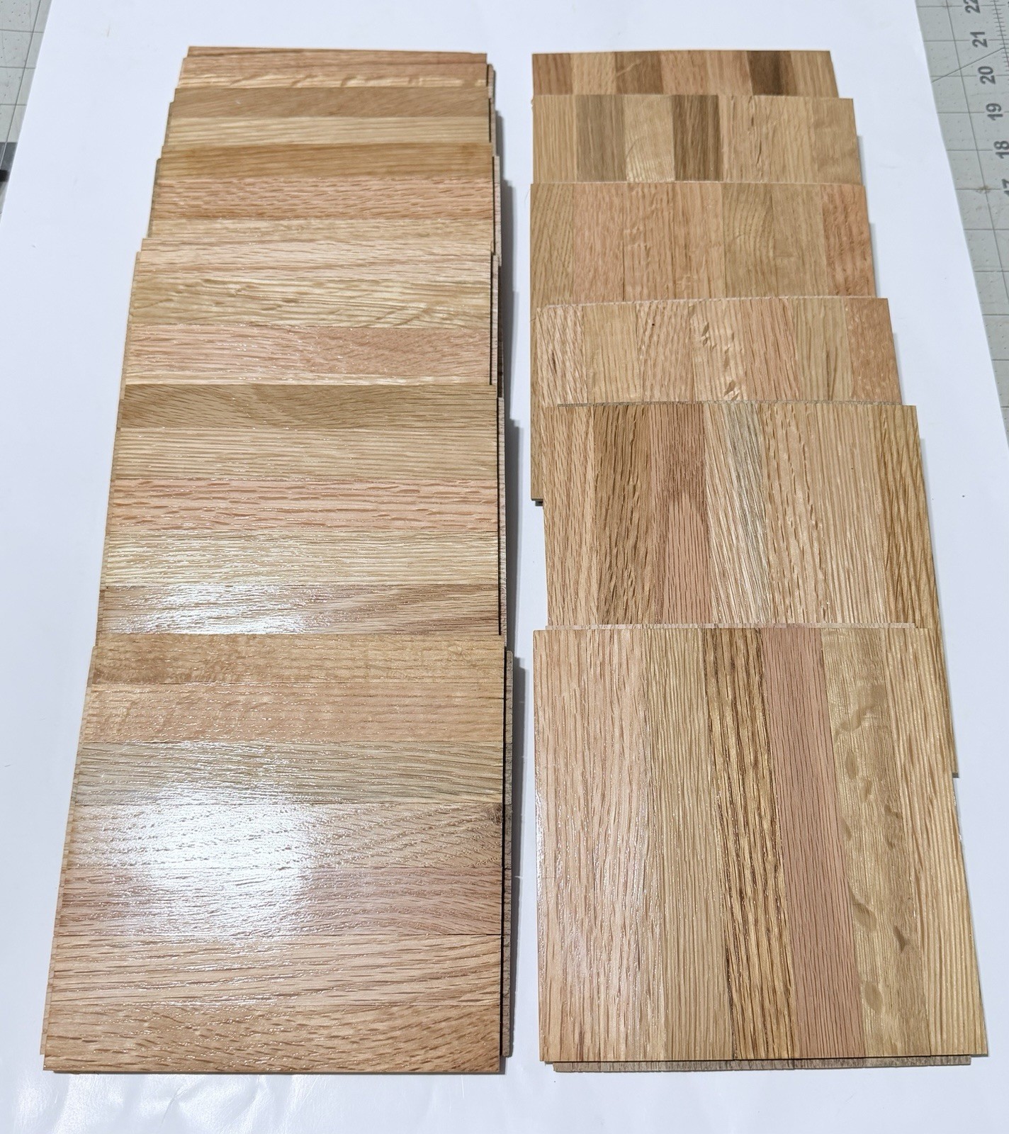 OAK PARQUET FLOOR: 12pcs 6″x6″x5/16″: Hartco Natural 3 Sq ft NEW!