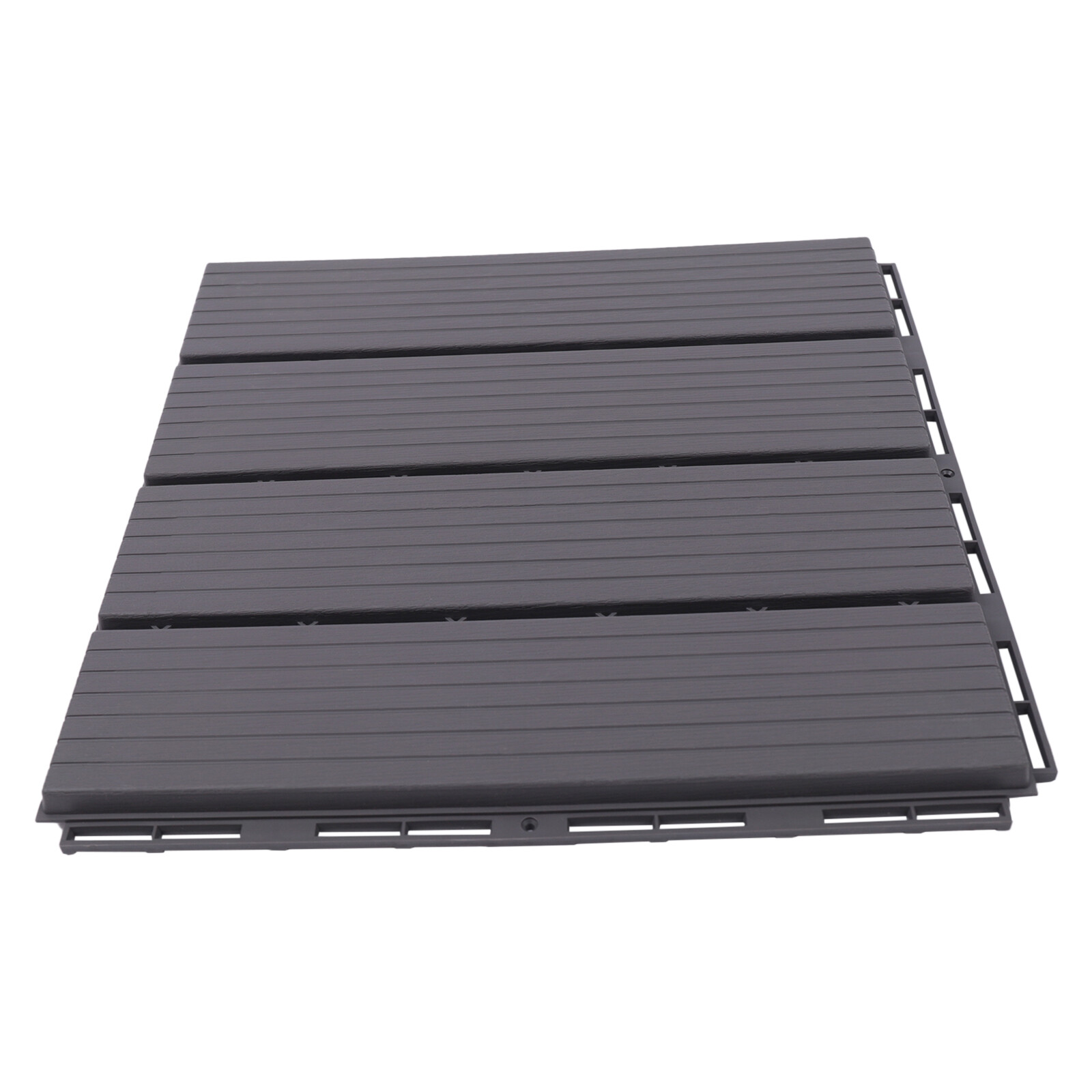 22PCS 12”x12” Interlocking Decking Tiles Plastic Composite Patio Deck Tiles