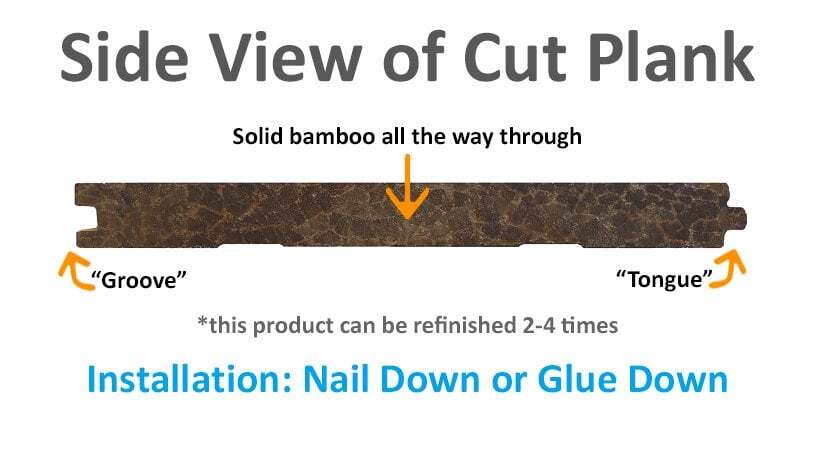 8″ Sample Piece – Ambient® Chesapeake Wide Plank Strand Woven Bamboo Flooring