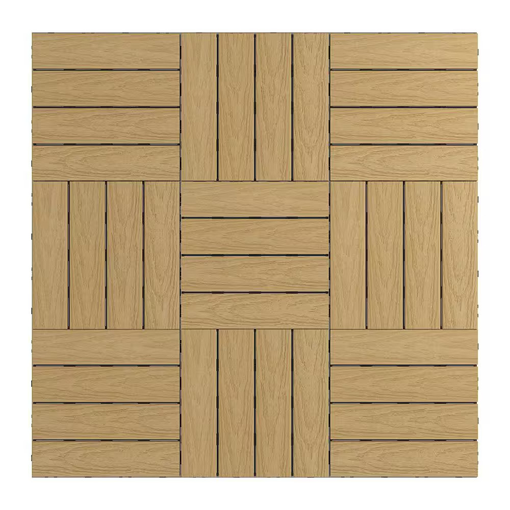 Ultrashield Naturale 1 Ft. X 1 Ft. Quick Deck Composite Outdoor Deck Tile in Aus